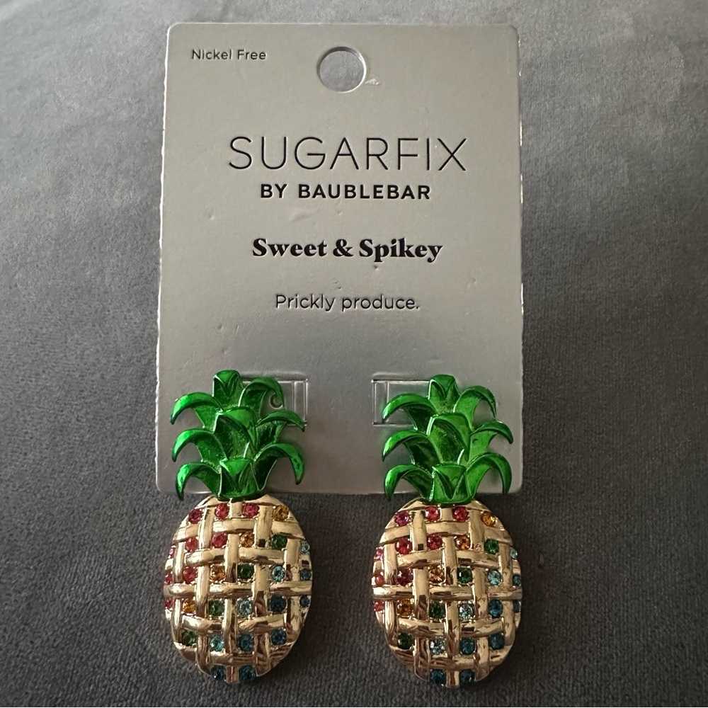 NWT Pineapple Earrings- SUGARFIX by BAUBLEBAR